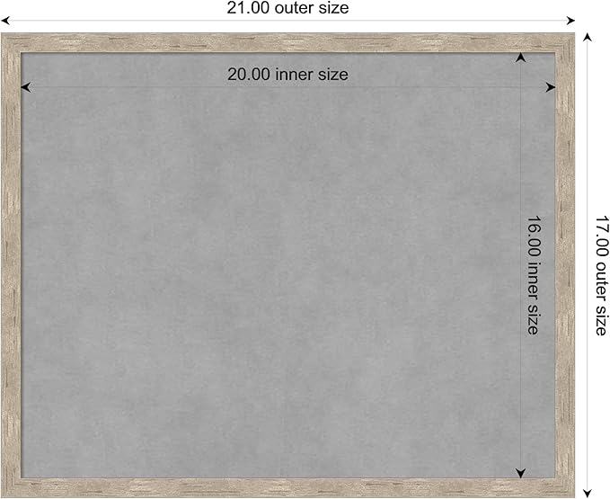 Amanti Art Silver Framed Magnetic Board 17x21 Small Vision Board - Image 4