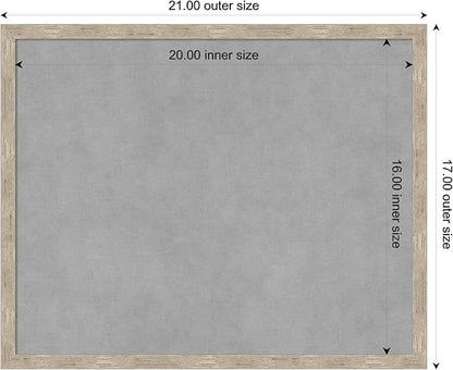 Amanti Art Silver Framed Magnetic Board 17x21 Small Vision Board - Image 4