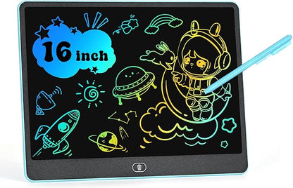 LCD Writing Tablet for Kids, 16 Inch Colorful Doodle Board Drawing Tablets by XJQWJ