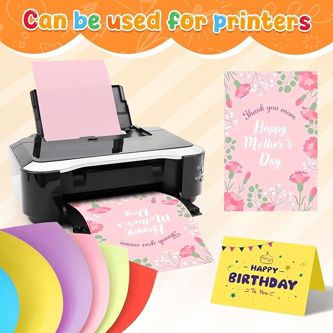 Gray Cardstock Bulk 40 Sheets 8.5 x 11 Inches, 180GSM/65LB Colored Card Stock - Image 7