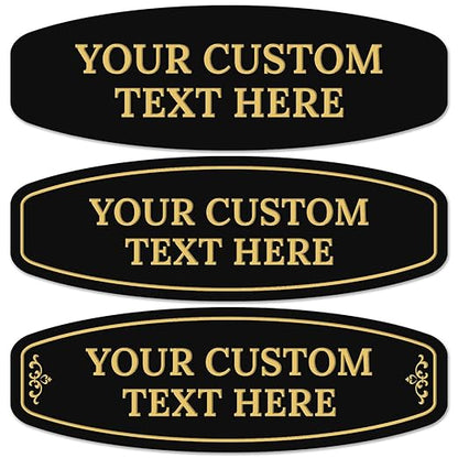 Custom Wall or Door Sign, Personalized Round Plaque Engraved Message by SigoSigns
