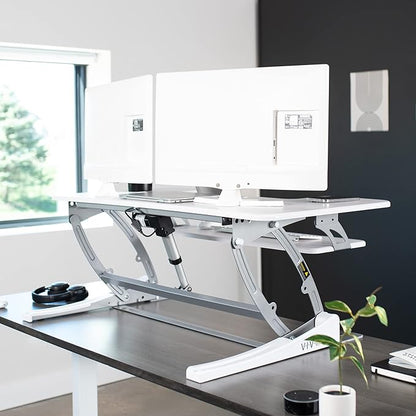 VIVO 36 inch Height Adjustable Stand Up Desk Converter, V Series, Quick Sit to - Image 7