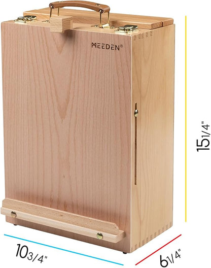 MEEDEN Large Tabletop Easel Sketchbox, Adjustable Solid Beech Wood Desktop - Image 2