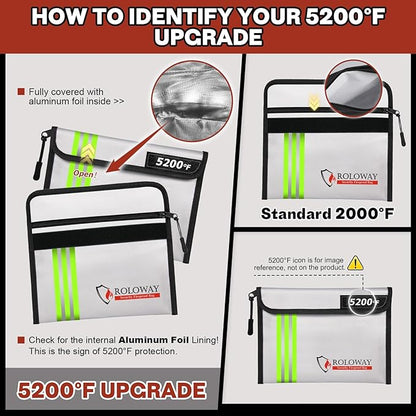 ROLOWAY Fireproof Bag 5200℉ Heat Insulated - Image 6