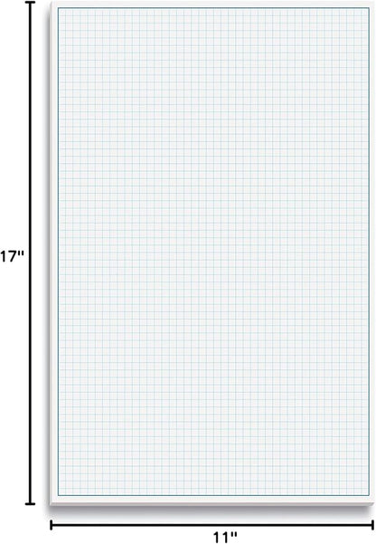 Graph Paper Pad, 50 Sheets, Double Sided, 4x4 Blue Quad Rule, Easy Tear Sheets - Image 7