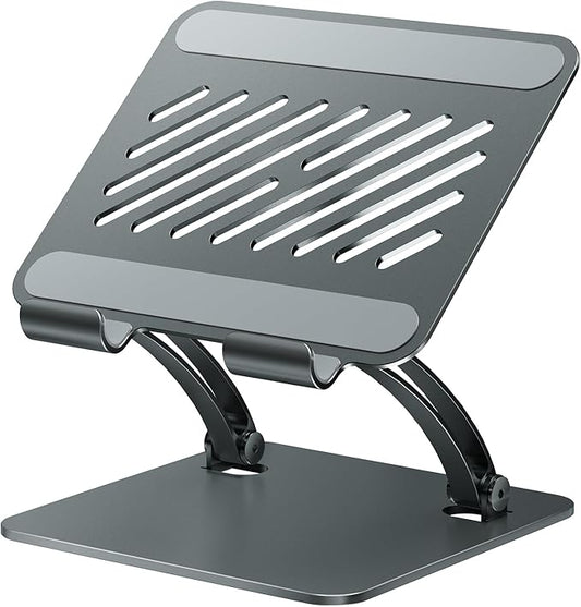 tounee Tablet Holder Stand, Dual Rod Adjustable Aluminum Desktop Stand by tounee