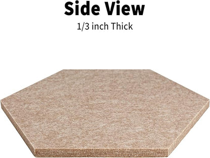 15'' Large Hexagon Cork-Bulletin Board Tiles Adhesive Frameless 10 Pack 15 x 13 - Image 3
