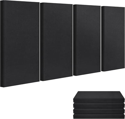 23.62" X 11.81" X 2" Fiberglass Wall Panel, 4 Pack Acoustic Panels, Acoustic by UMIACOUSTIC