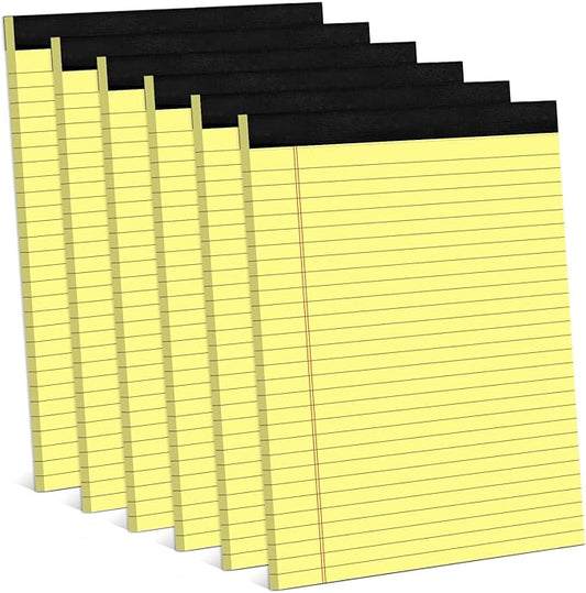 Note Pads 8.5 x 11 Wide Ruled Lined Writing Pads Yellow Legal Pads Letter Size by Aidunmis