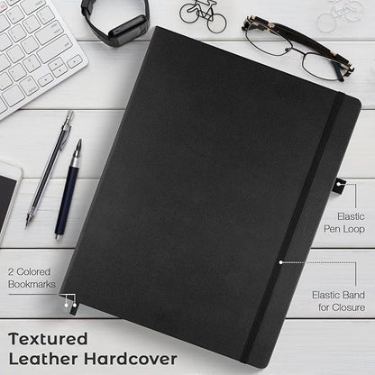 College Ruled Notebook, A4 Hardcover Leather Notebook - Image 5