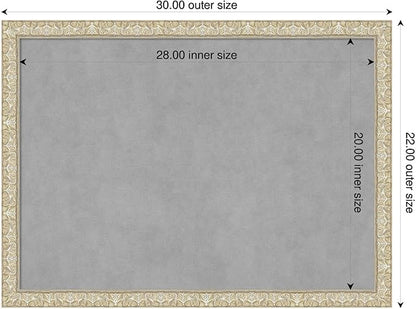 Amanti Art Silver Framed Magnetic Board 22x30 Medium Vision Board - Image 2