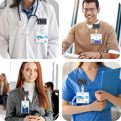 MRI Technologist Badge Reel | Retractable ID Card Badge Holder | Name Tag - Image 4