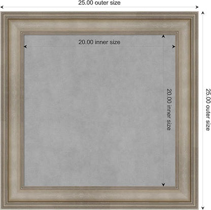 Amanti Art Silver Framed Magnetic Board 25x25 Medium Vision Board - Image 4