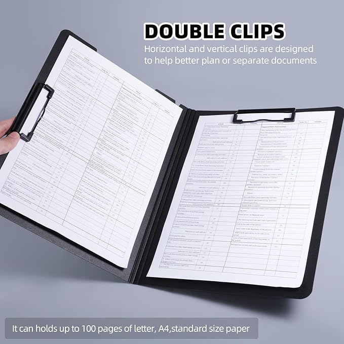 FRETONBA Clipboard Folder, A4 Foldable Clipboard - Image 3