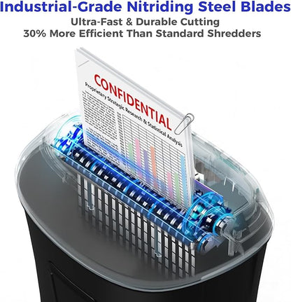 Ofitech Paper Shredder Cross-Cut Shredder - Image 4
