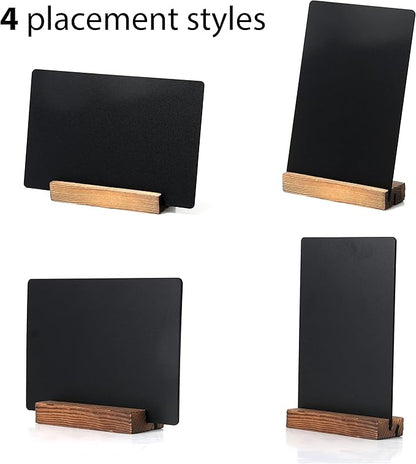 NEWNEWSHOW 8.7x12 Inch Double Sided Chalkboard Signs, Erasable Message - Image 2