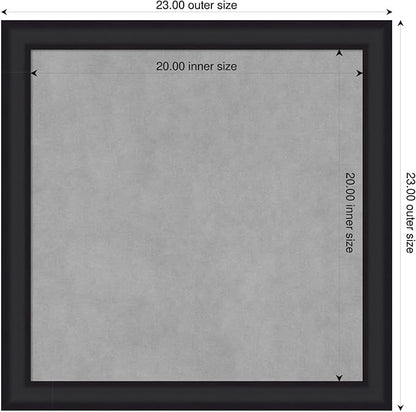 Amanti Art Black Framed Magnetic Board 23x23 Medium Vision Board - Image 2