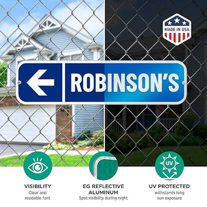 SmartSign Customize Your Own Blue Street Sign - Image 6