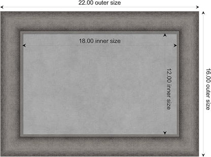 Amanti Art Grey Framed Magnetic Board 16x22 Small Vision Board - Image 3