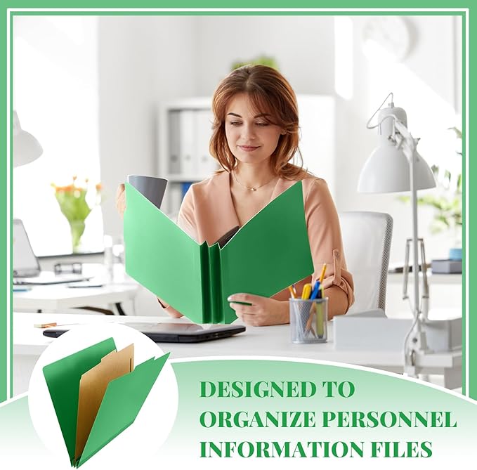 Skyygemm 48 Pcs Classification Folders Letter Size, 1 Divider Pressboard File - Image 5