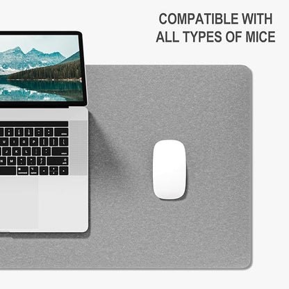 Auhoahsil Felt Desk Mat, Minimalist Large Mouse Pad XXL 35.5 x 15.7 in - Image 4