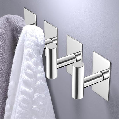 VAEHOLD Wall Towel Hooks, Heavy Duty Sticky Holder Waterproof Towel Hooks - Image 3