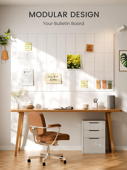 Bumusty Large Cork Board Alternative-47 x35 Felt Bulletin Board Tiles, - Image 6