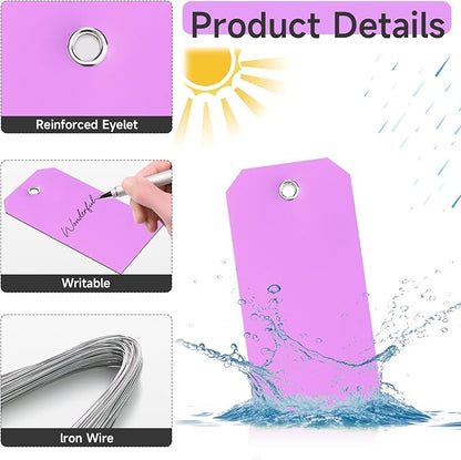 100 Plastic Shipping Tags - Image 3