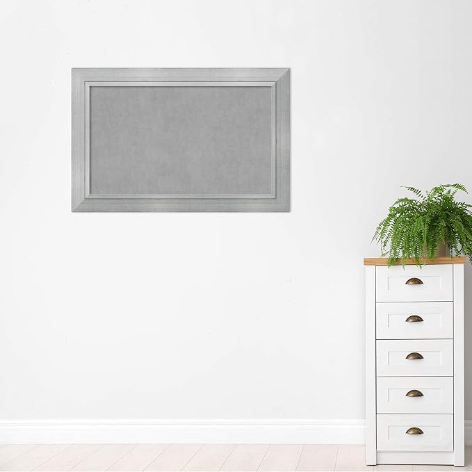 Amanti Art Silver Framed Magnetic Board 31x47 Large Vision Board - Image 7