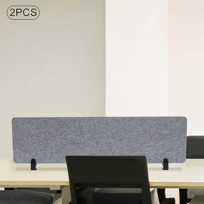 Clamp-On Acoustic Desk Divider, Desktop Privacy Panel, Sound Absorbing - Image 4