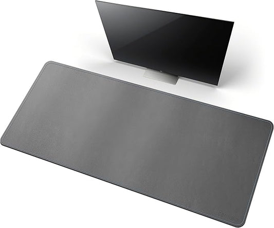 CENNBIE Desk Mat Pad Blotter Protector 47.2" x 19.6", PU Leather Desk Mat by CENNBIE