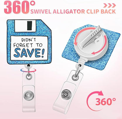Aoryalps Dont Forget to Save Retractable Badge Reel Holder Retractable - Image 4