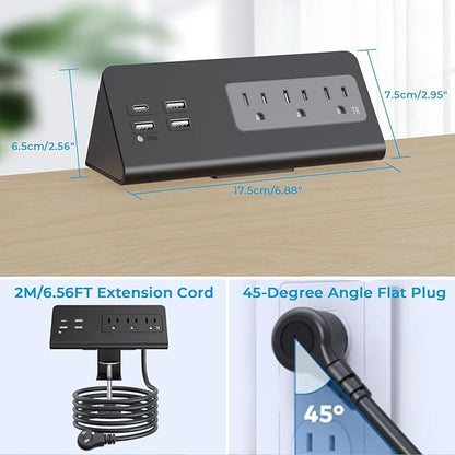 Nightstand Charging Station, Nightstand Edge Power Strip - Image 6