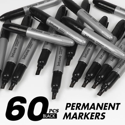 INTUNO Jumo Permanent Markers, Chisel tip, Oil-Based Permanent Markers - Image 2