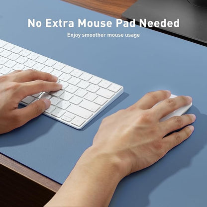 Aothia Leather Desk Pad Protector, Office Mat, Large Mouse Pad, Non-Slip PU - Image 3