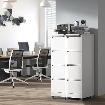 IKIMI 4 Drawer Locking File Cabinet - Image 8