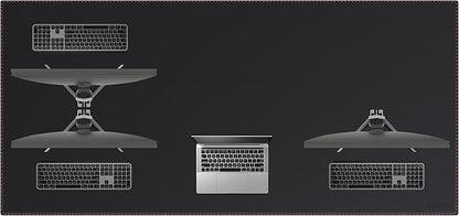 ZORESYN Office Desk Pad 74.8x35.4inch, Large Mouse pad Desk Mat, Waterproof PU by ZORESYN