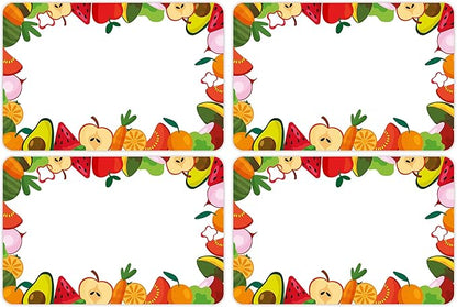 Wonmon 200 PCS Fruit Name Tags Stickers, Self Adhesive Cute Fruits Style Name by wonmon