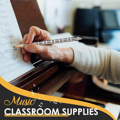 TaoBary 200 Pieces Music Pencils Bulk Music Classroom Supplies Piano Note - Image 3