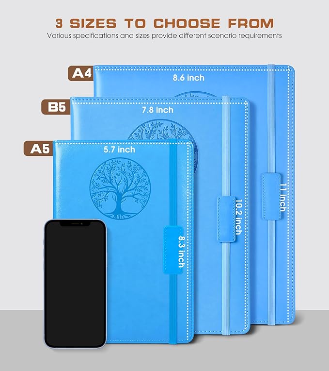 Biuwory Lined Journal Notebook for Women Men, 256 Pages B5 Large Hardcover - Image 2