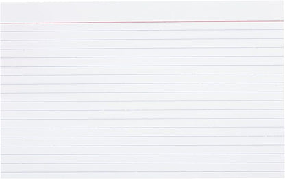 Amazon Basics Ruled Lined Index Note Cards, 5 Pack of 100, 5 in x 8 in - Image 3