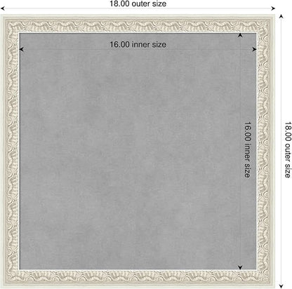 Amanti Art Silver Framed Magnetic Board 18x18 Small Vision Board - Image 2