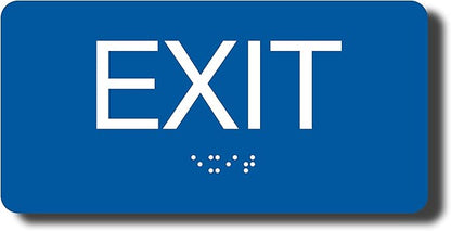 ADA Compliant Exit Sign with Braille - Image 2
