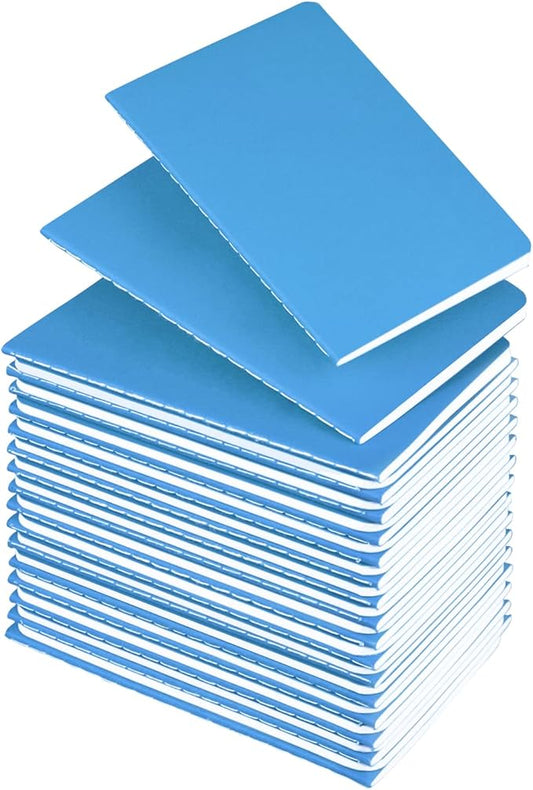 Lzerking Mini Notebooks Bulk 36 Pack Small Pocket Journal Notepads Blue Cover by Lzerking