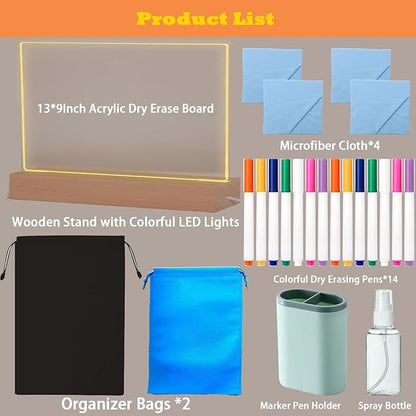 FRELWIM 13 x 9 Inch LED Drawing Writing Lumi Board - Image 7