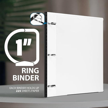 WOT I 12-Pack Telescoping 3 Ring Binder 1 Inch, Expandable Flexible Binder - Image 5