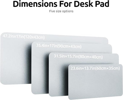 YSAGi Leather Desk Pad Protector, Office Desk Mat, Large Mouse Pad, Non-Slip PU - Image 4