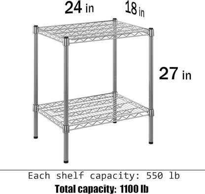 Regal Altair 18" Deep x 24" Wide x 27" Height Wire Shelving Kit | 2-Tier | NSF - Image 3
