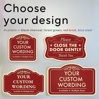 SPEEDYORDERS Custom Red Aluminum Sign, 24x24 Inches, Vintage Style, Weatherproof - Image 3