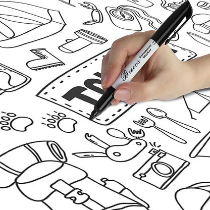 Buecs Permanent Markers, Fine Point, Waterproof & Smear Proof Markers, Quick - Image 7